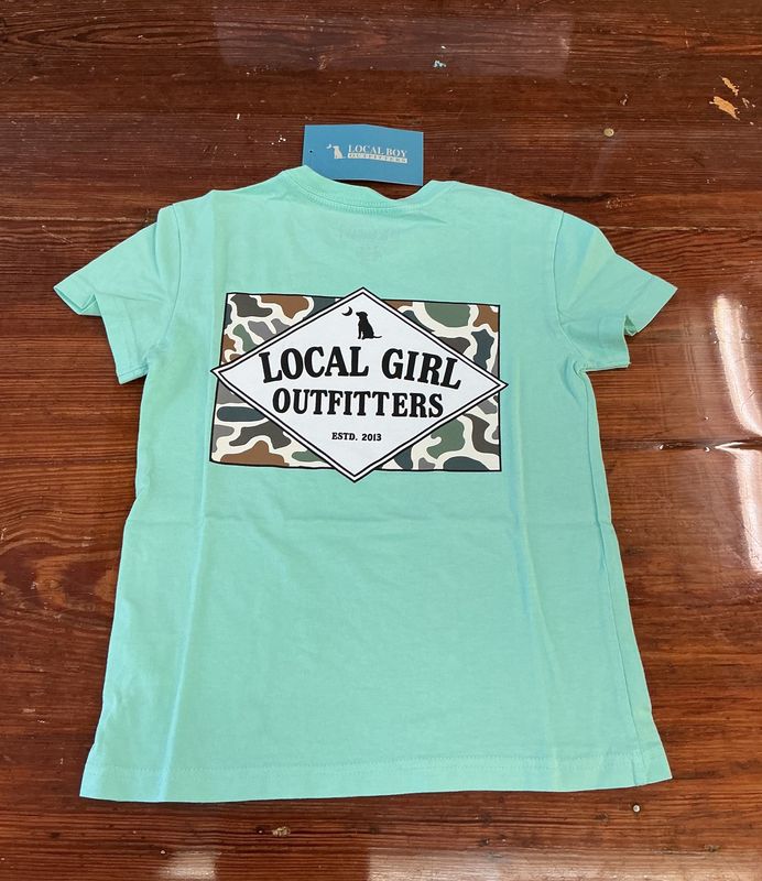 Girls Youth Founders Flag Bluff SS Tee