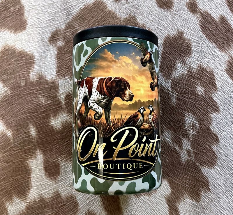 On Point Boutique Koozie- Green Camo