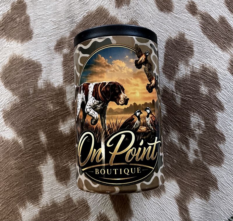 On Point Boutique Koozie-Brown Camo