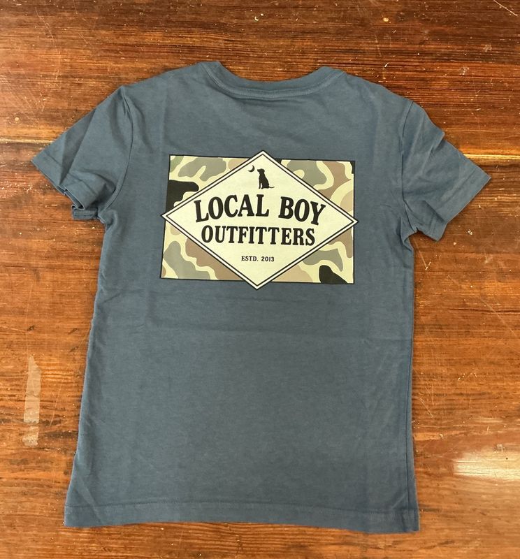 Men’s SS Founders Flag Localflage-Blue