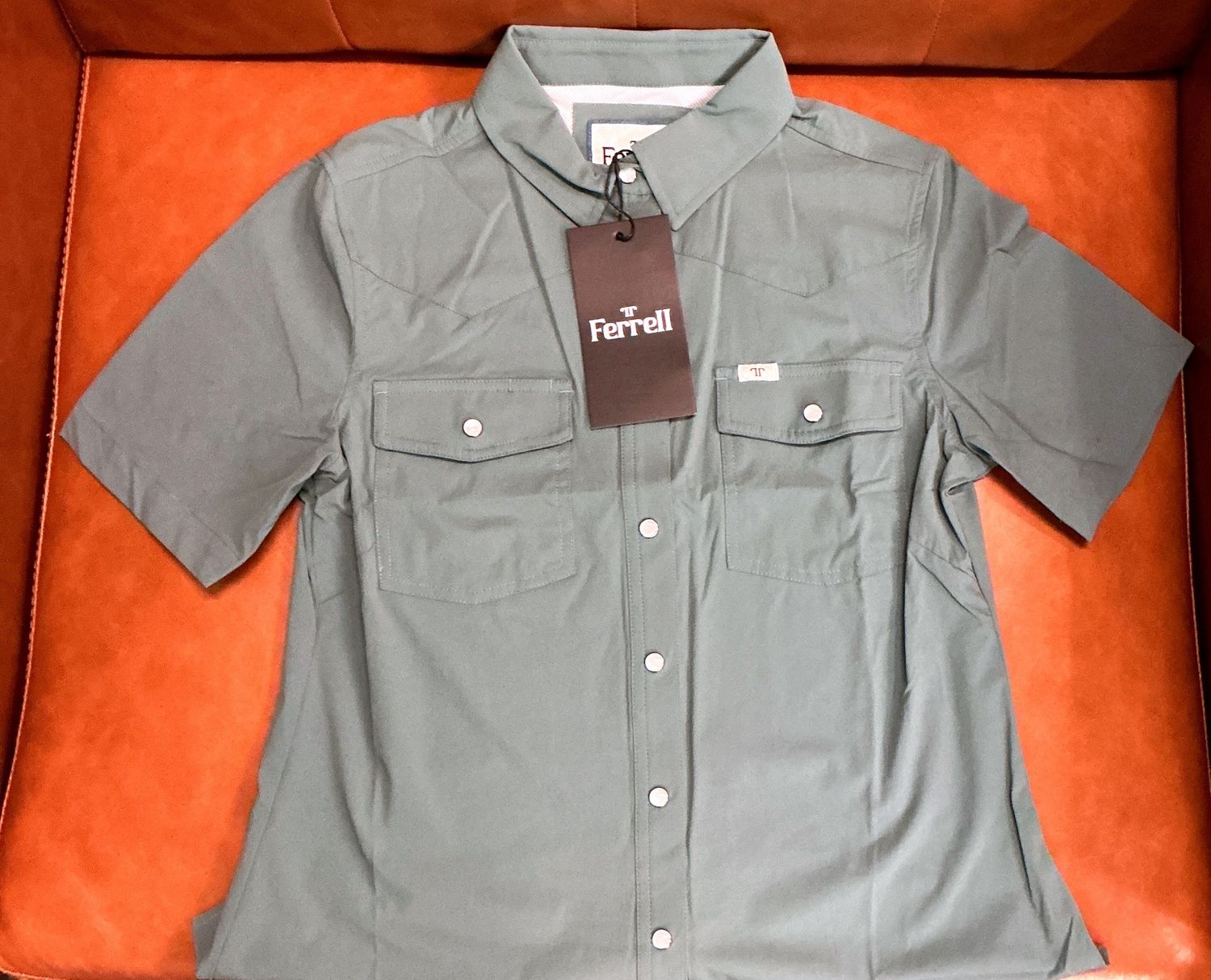 Women’s Ferrell Pearl Snap-Button Down-Aqua