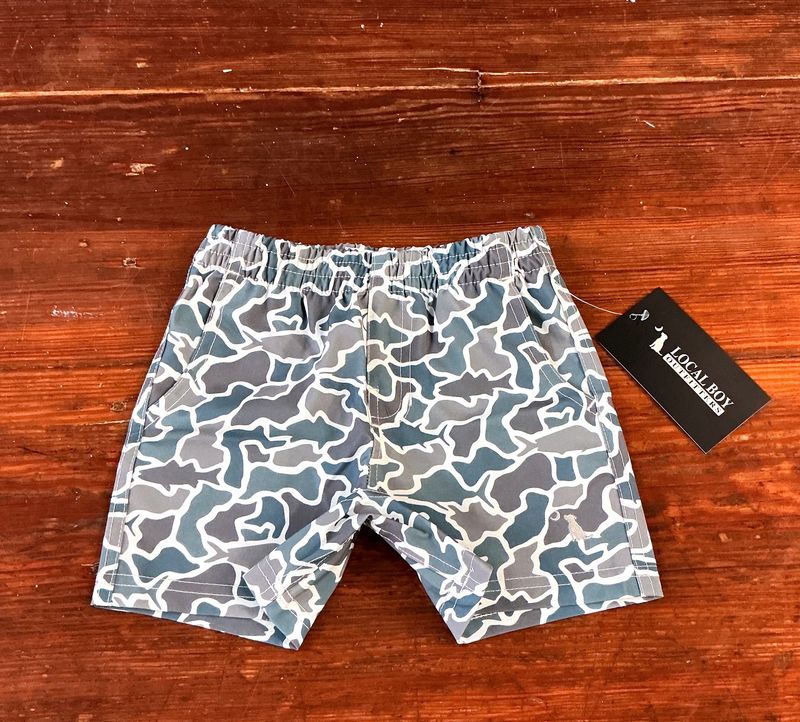 Boys Toddler Volley Shorts-Fish Camo