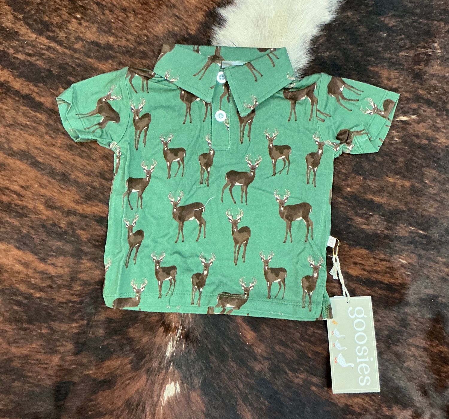 Boys SS Polo-Whitetail Deer