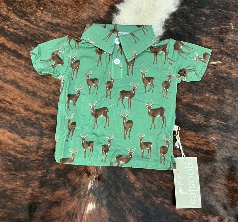 Boys SS Polo-Whitetail Deer
