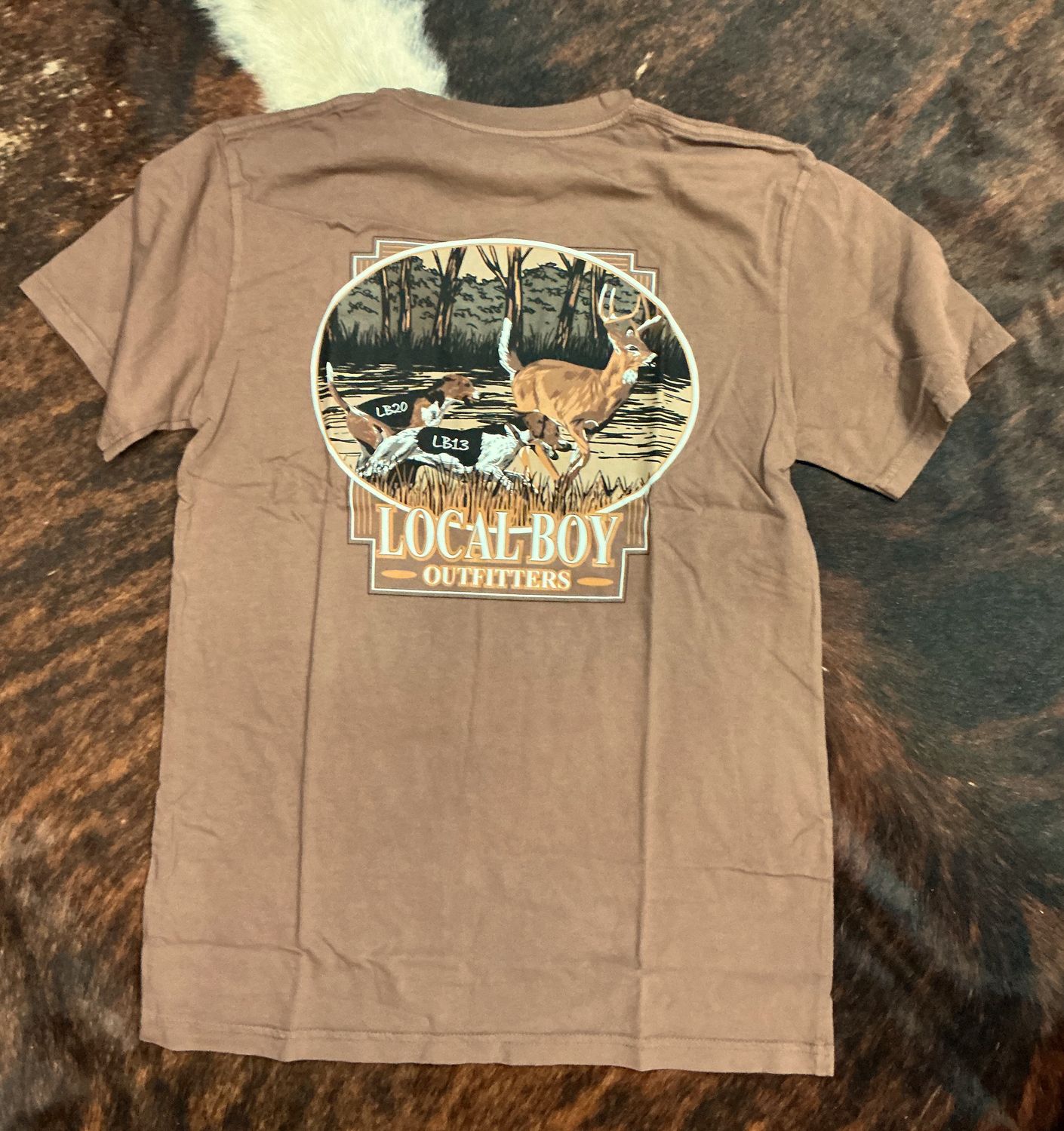 Men's Deer Drive SS Tee-Brown