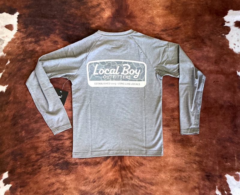 Youth LS HB Crew Dri-FIT Shirt- Brush Camo