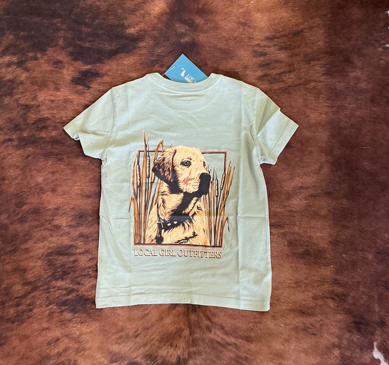 Girls Youth Marsh Lab SS Tee-Bay