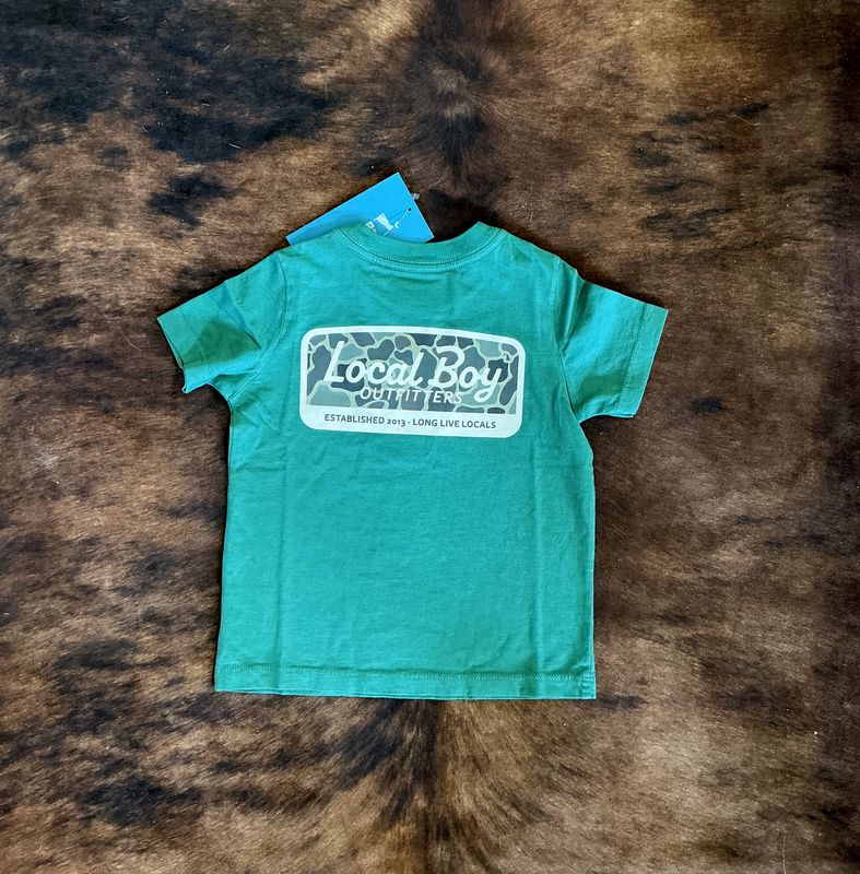 Toddler Local Boy SS Tee-Green Brush Camo