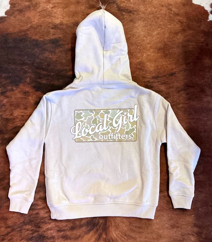 Youth Local Girl Brushwood Hoodie-Natural Stone/Desert Camo