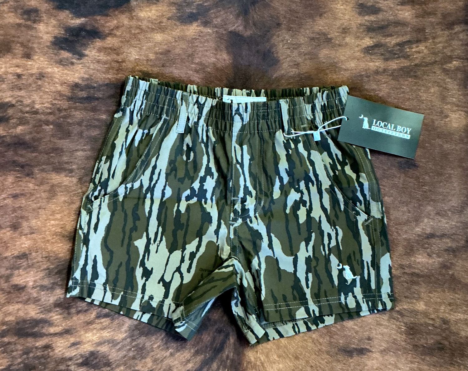Local Boy Youth Volley Shorts-Mossy Oak Orig. Camo