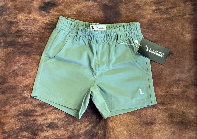 Youth Local Boy Volley Shorts-Thyme