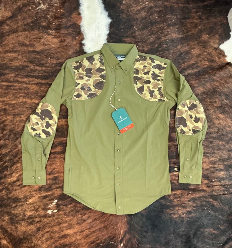 Women’s Ball and Buck Active Field Shooting Shirt-Olive/Camo