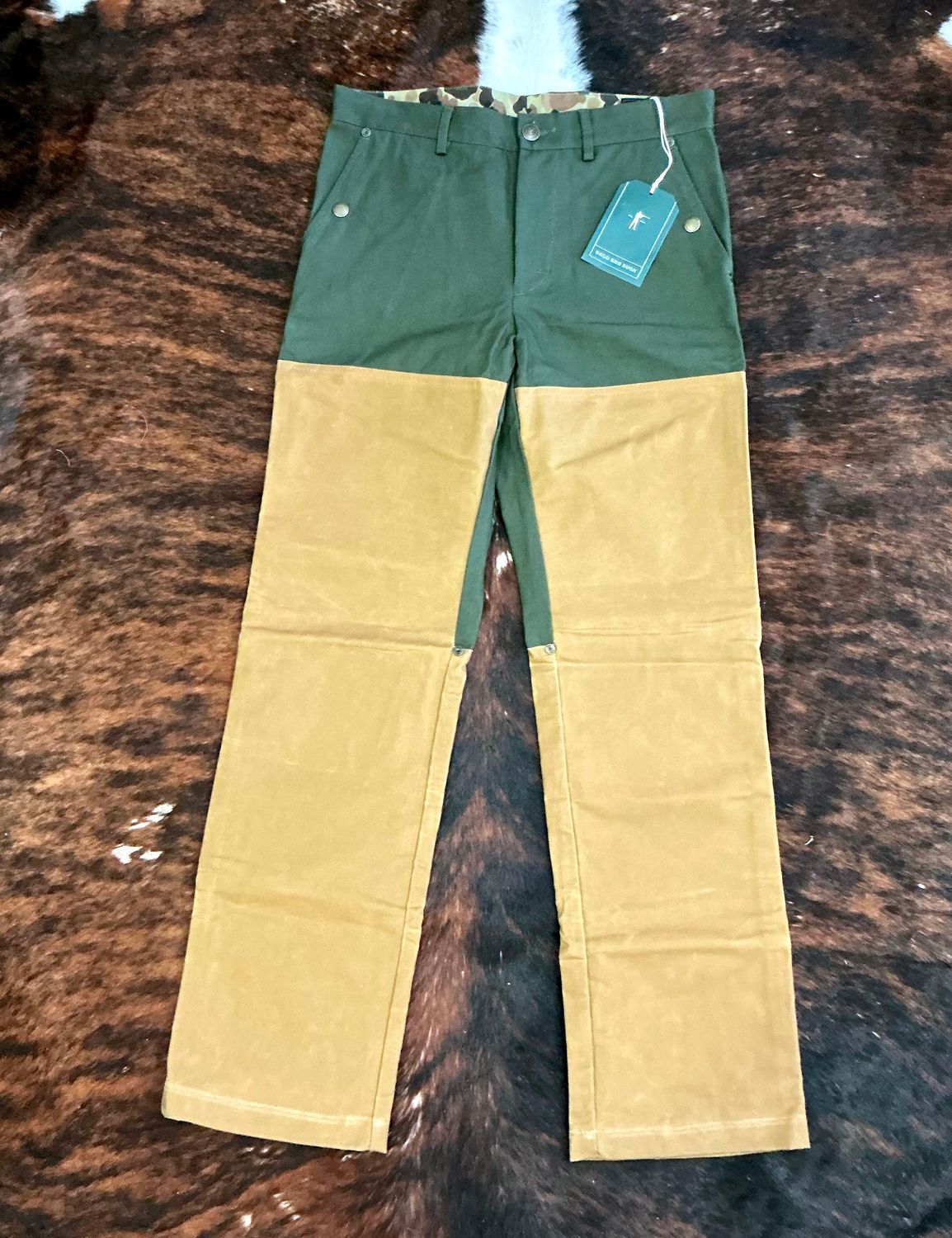 Ball &amp; Buck Mid-Weight Briar Field Pant-17oz Waxed-Pine Duck
