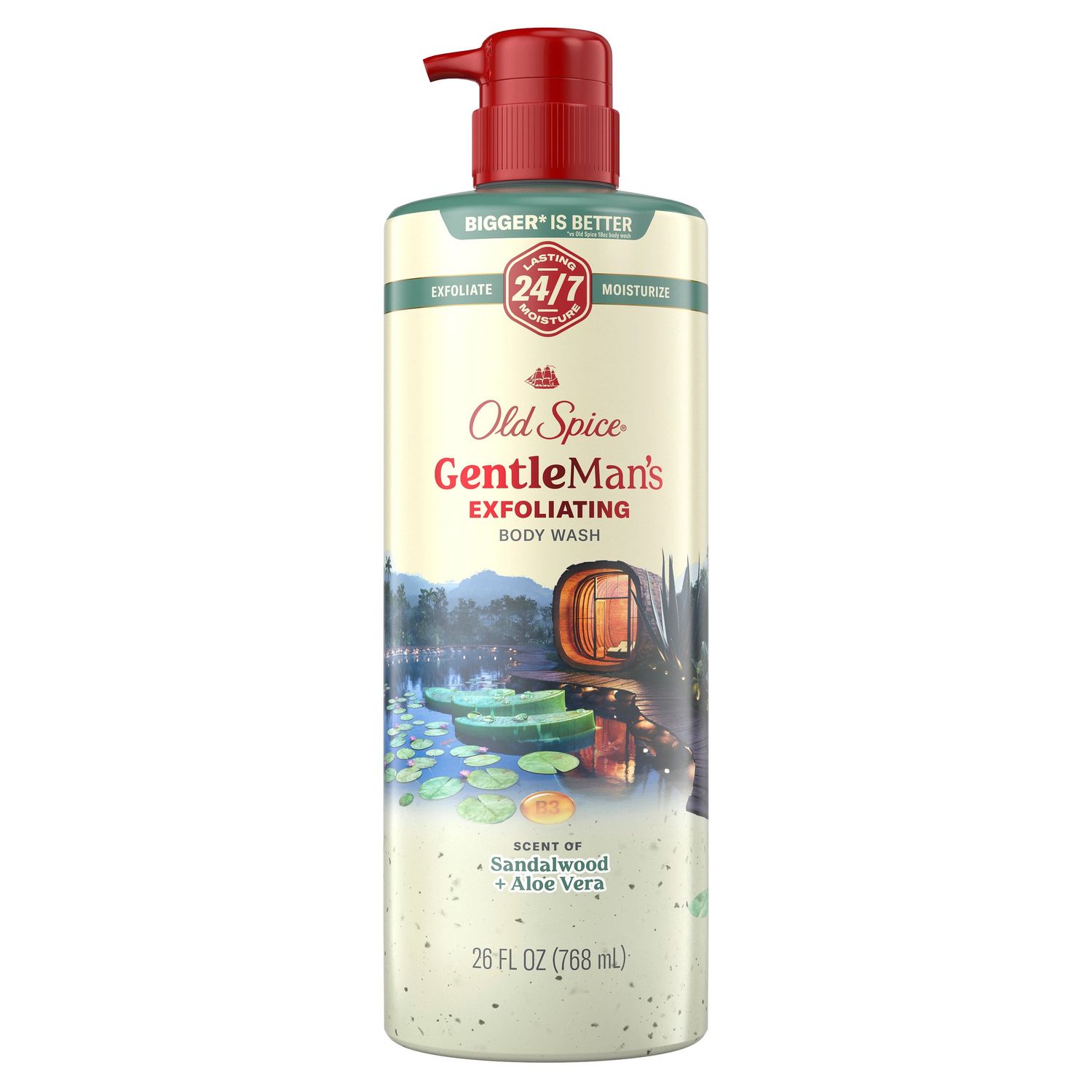 Old Spice Exfoliating Sandalwood + Aloe Vera