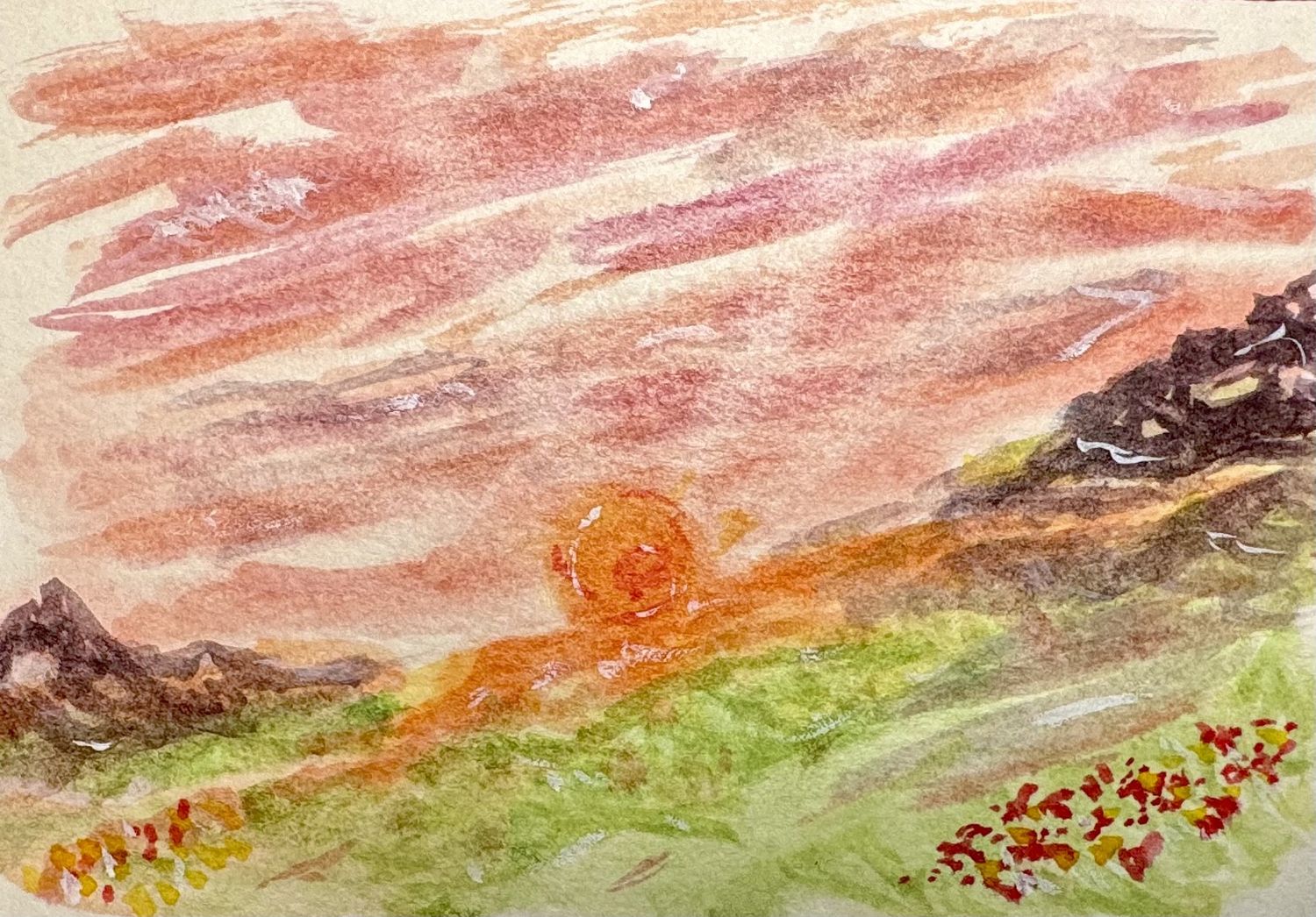 Sunset Mountain Side