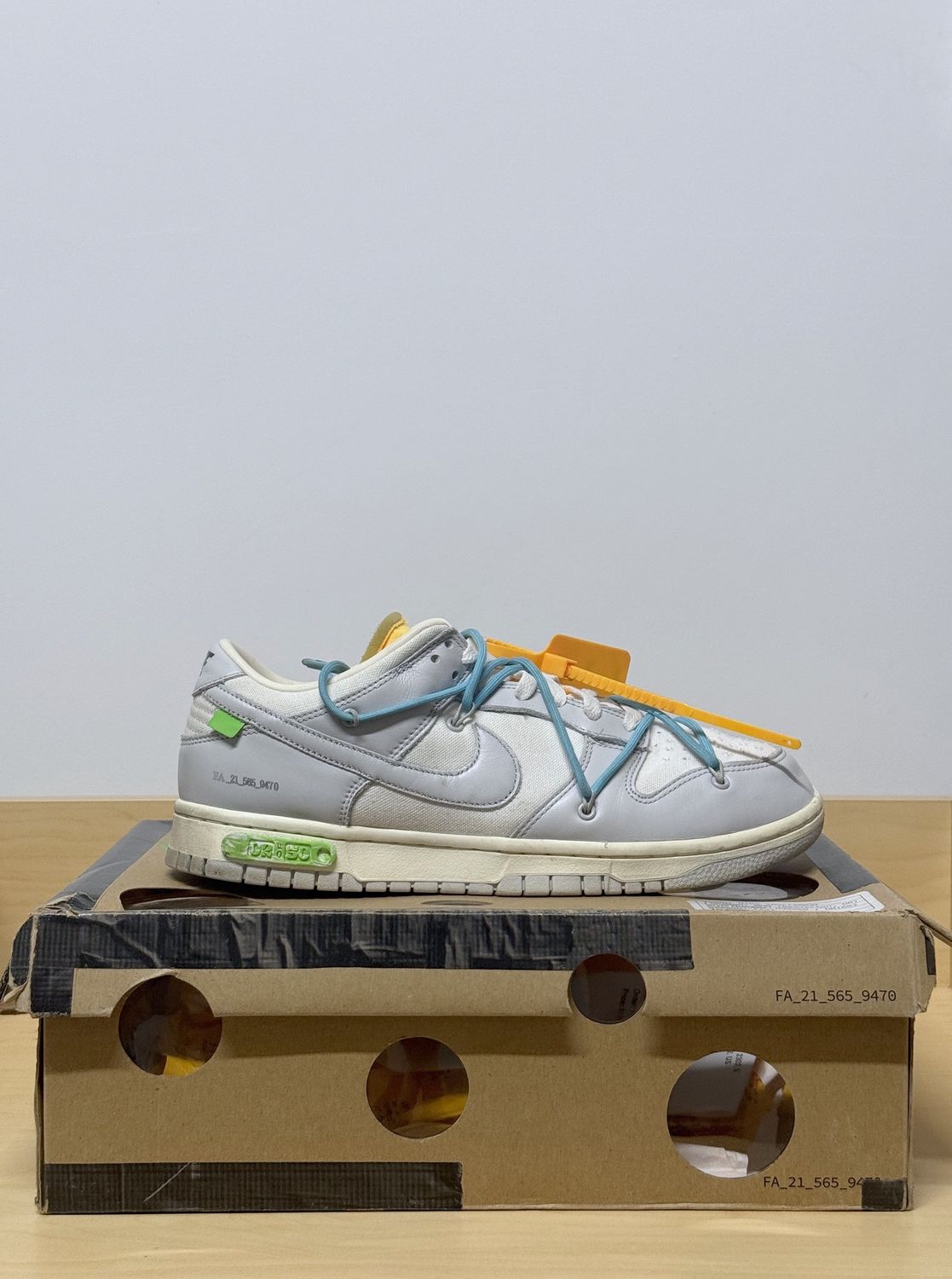 Nike Dunk Low Off White Lot 2 Sz 9.5M