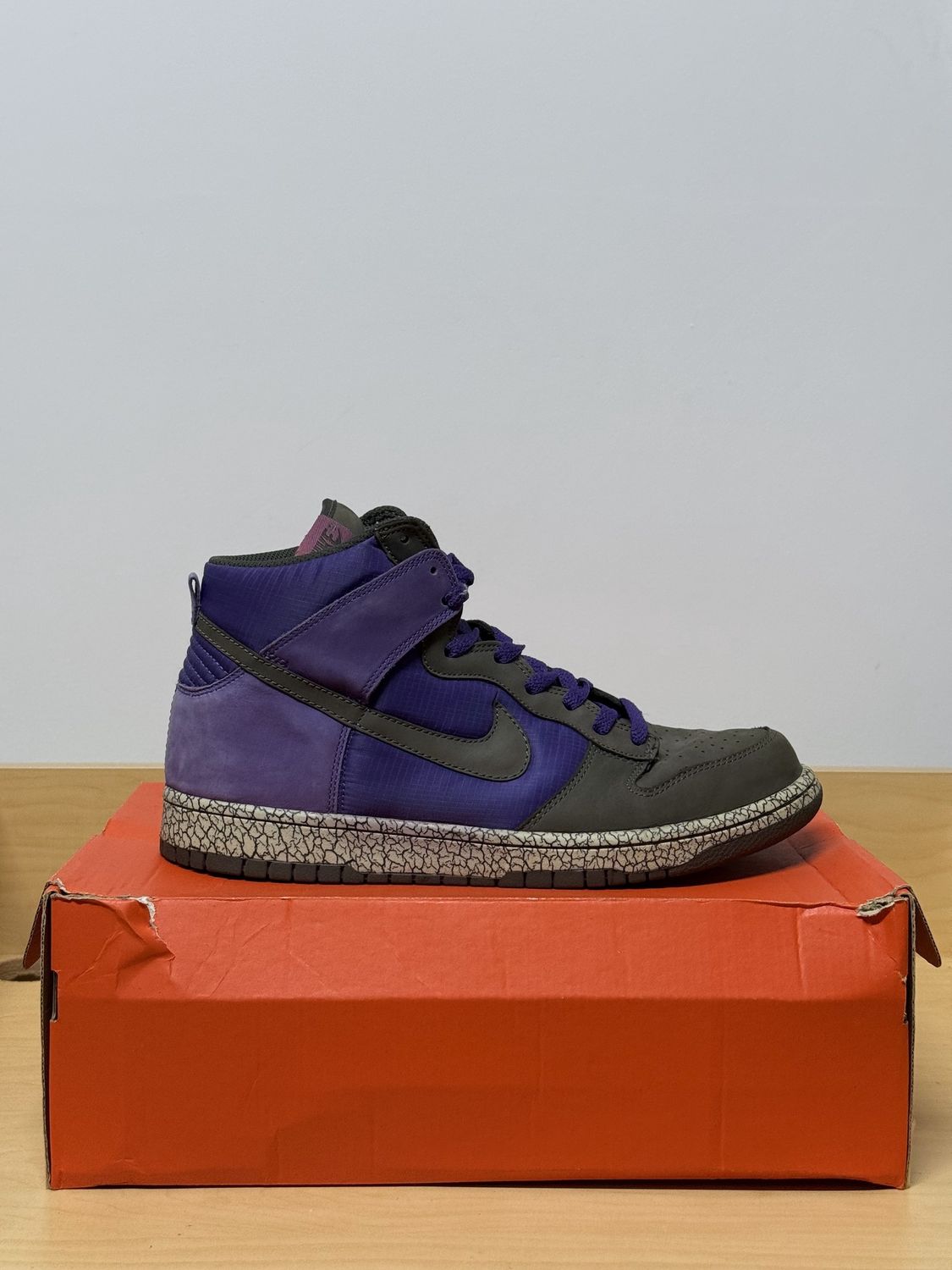 Nike Dunk High Purple Cement Sz 10M