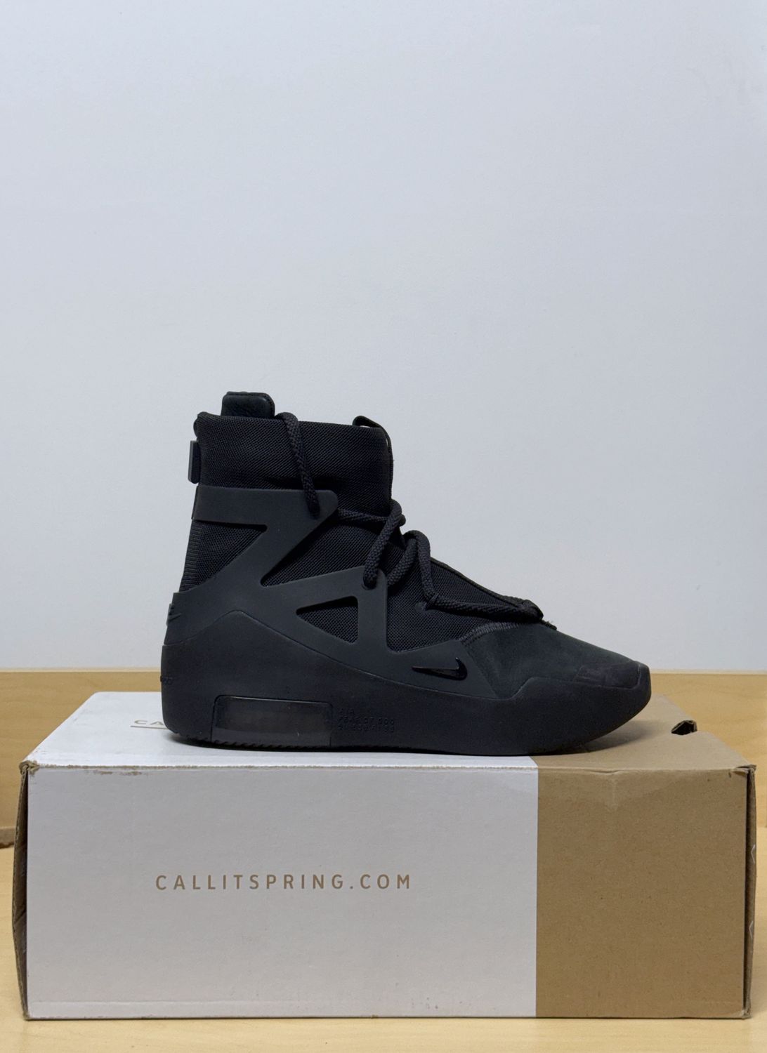 Nike Fear of God Triple Black Sz 4Y