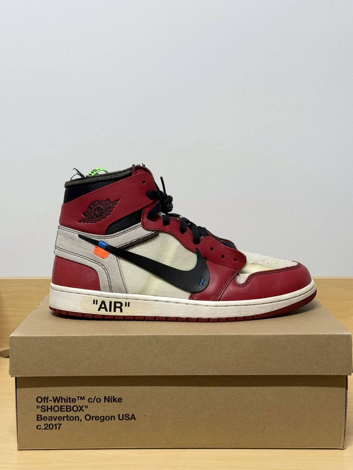Jordan 1 Off White Chicago Sz 12M