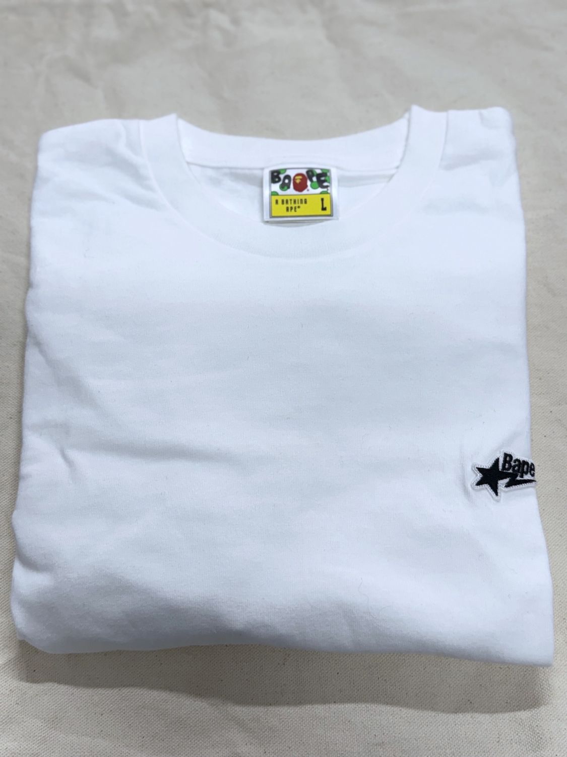 Bape Small Logo White Tee