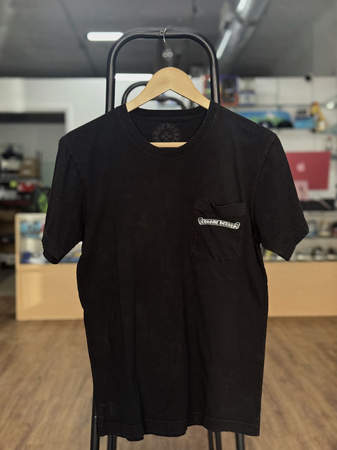 Chrome Hearts Scroll Logo Pocket Tee