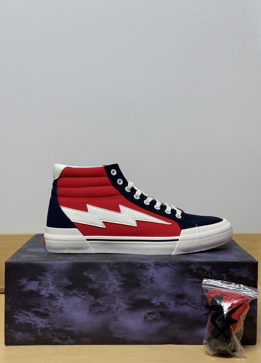 Revenge x Storm Navy Red High Tops Sz 11M