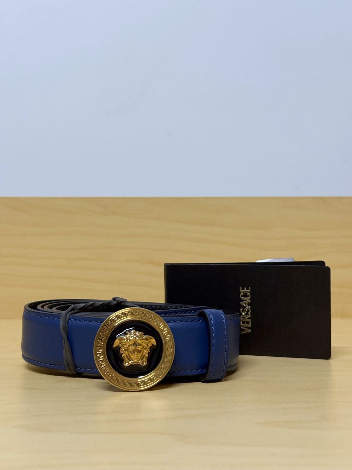 Versace Medusa Belt - Blue