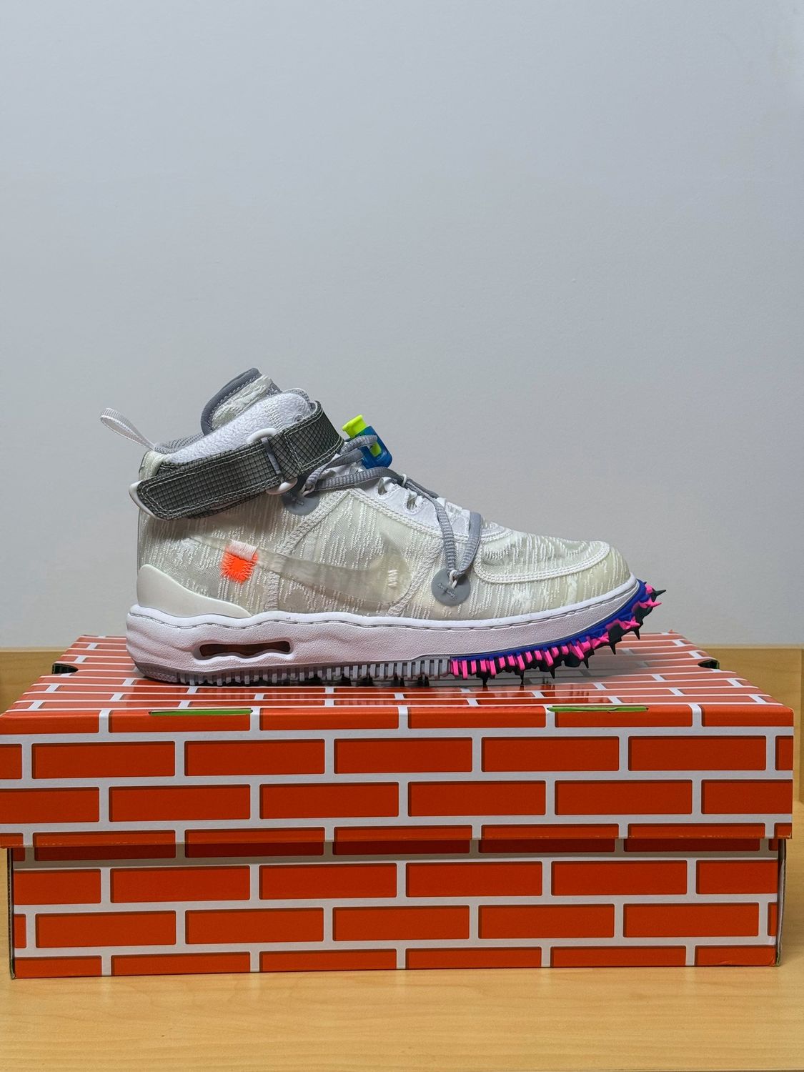 Air Force 1 Off White Mid White Sz 8.5M