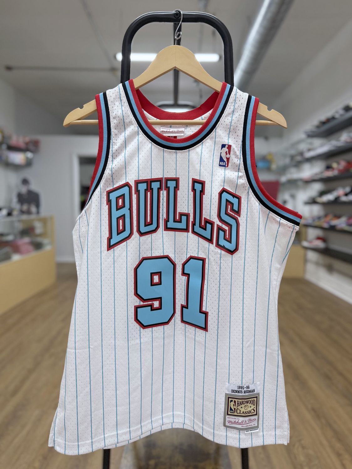Dennis Rodman 91 Hardwood Classics Jersey