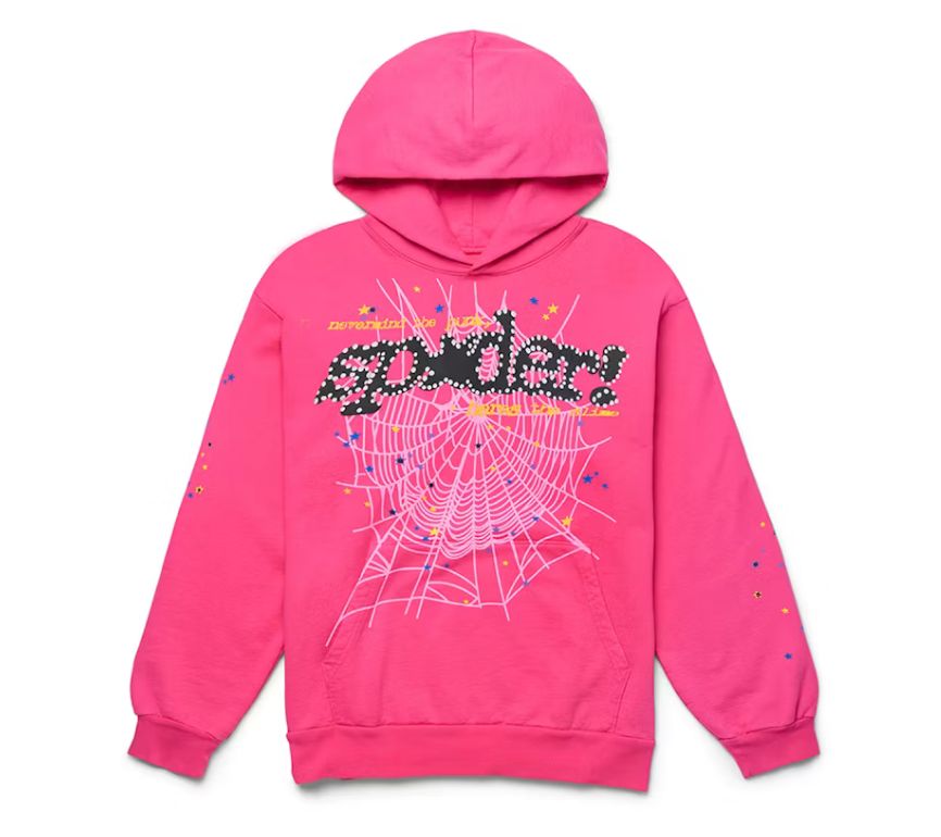 Sp5der Hoodie Pink V2