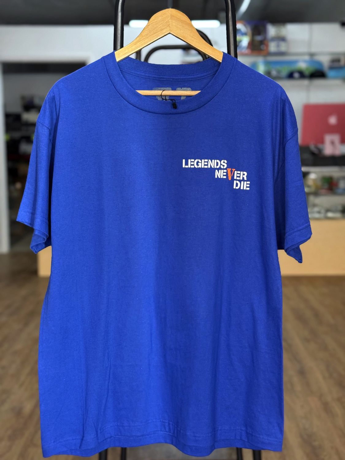 V Lone Blue Orange Tee