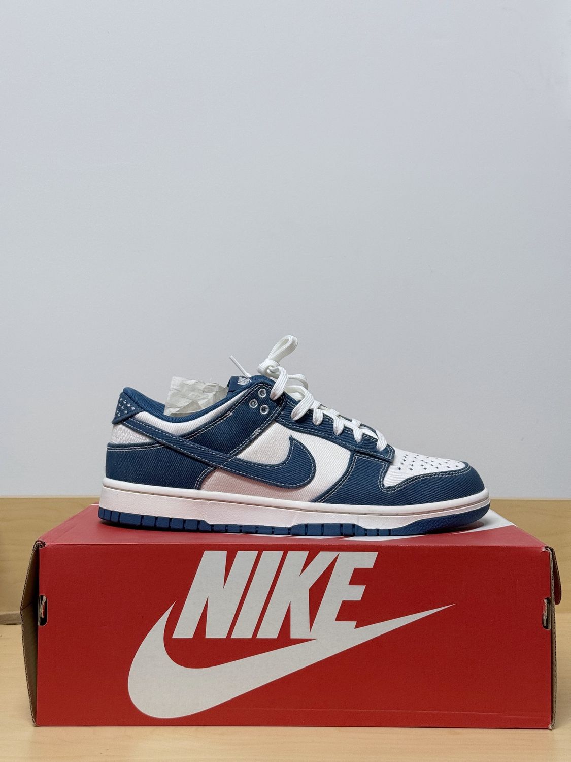 Nike Dunk Low Sashiko Industrial Blue Sz 10M