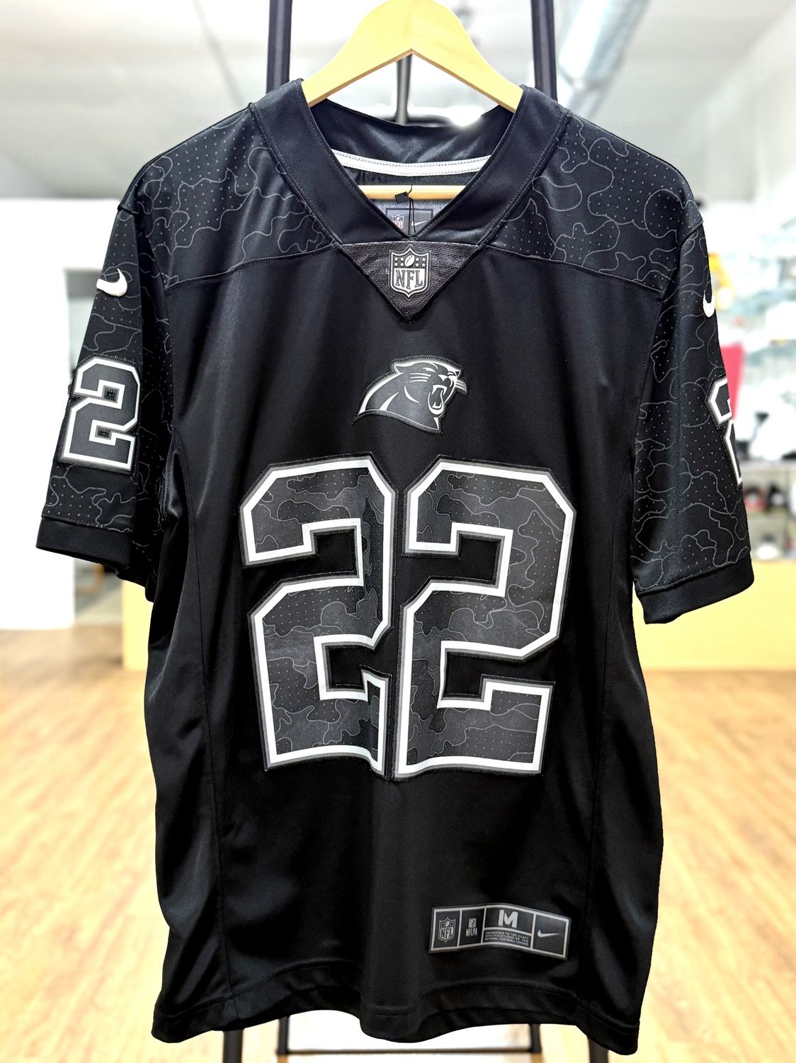 McCaffrey Panters Reflective 22 Black Jersey