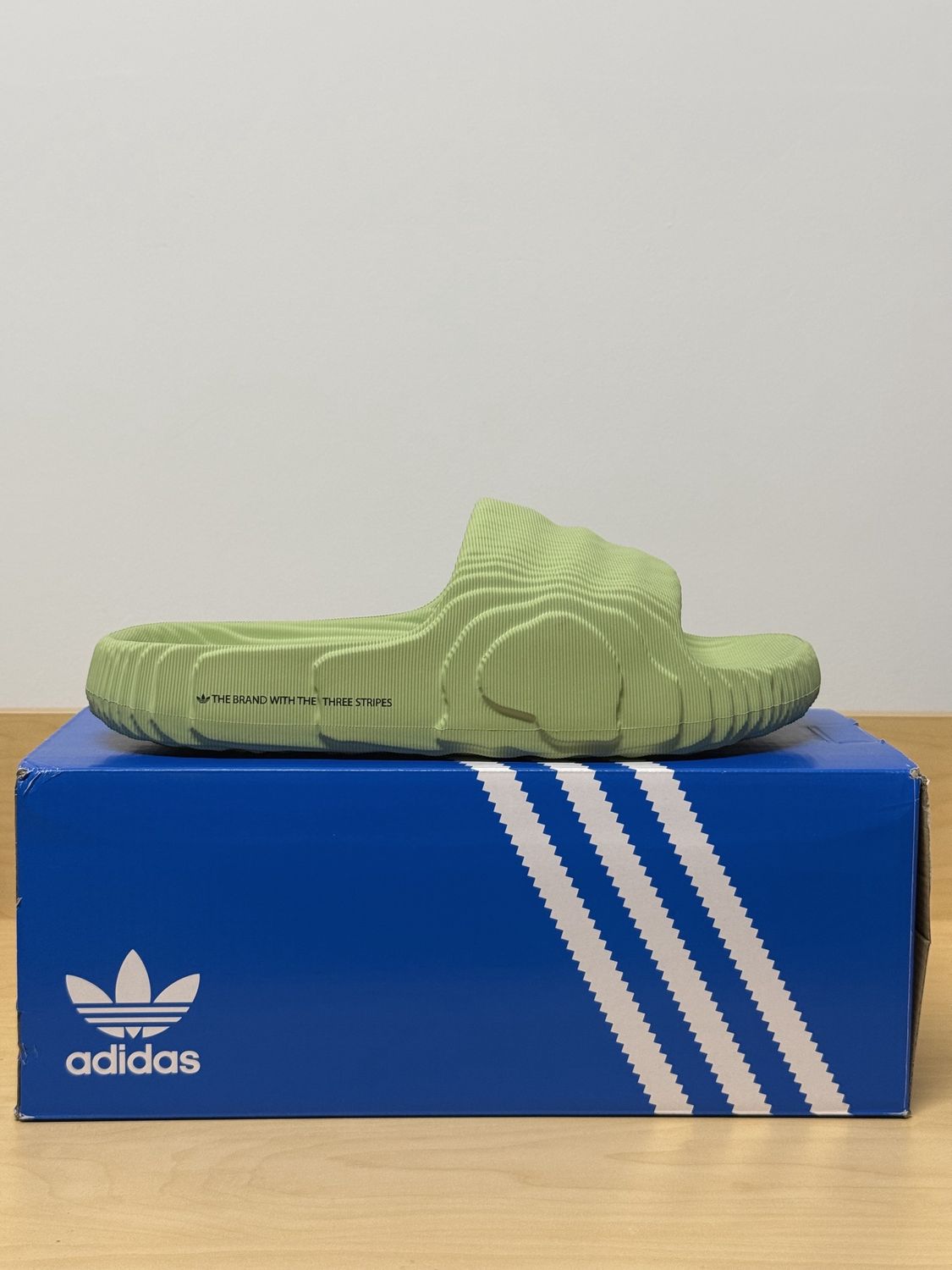 Adidas Adilette 22 Green Sz 9M
