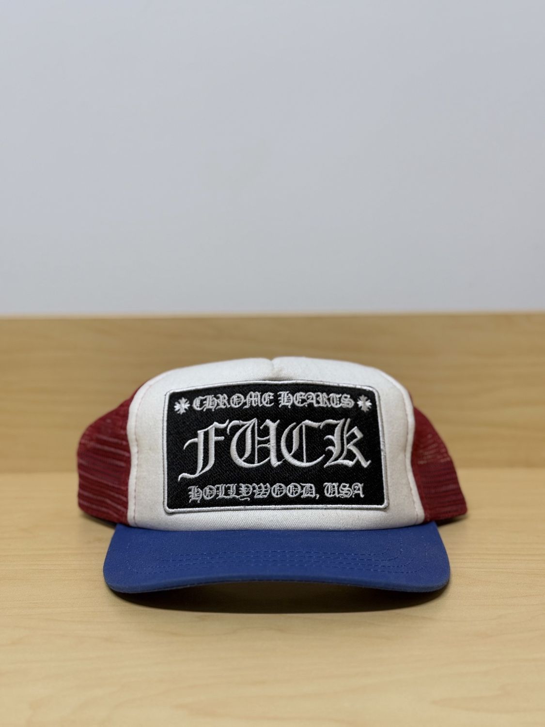 Chrome Heart Fuck Hollywood Trucker Hat