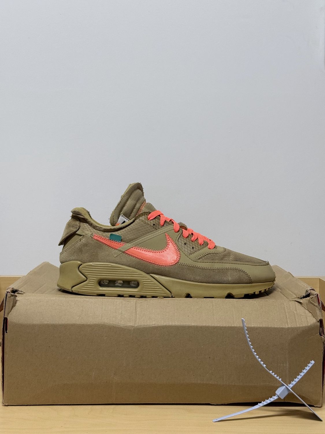 Off White Air Max 90 Desert Ore Sz 11.5M