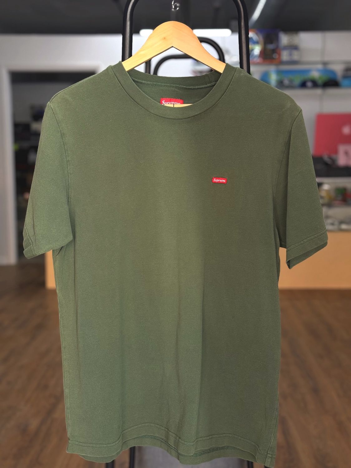 Supreme Small Box Logo Olive Tee