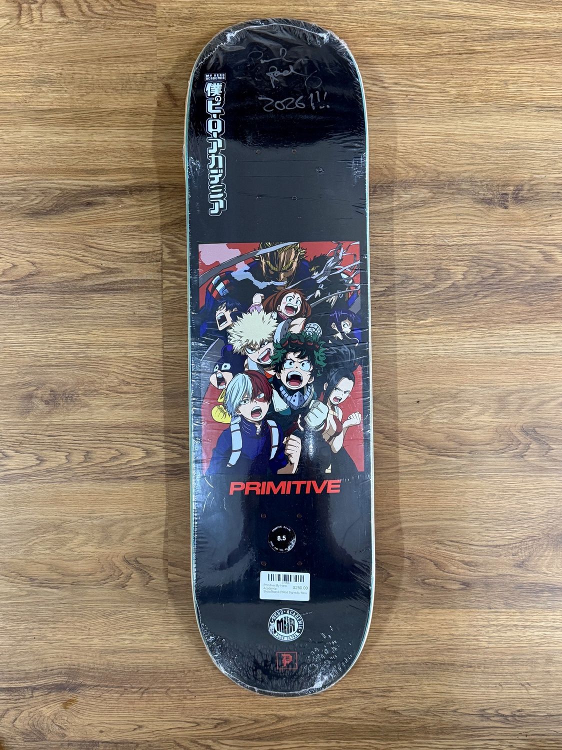 Primitive My Hero Academia SkateBoard (PRod Signed)