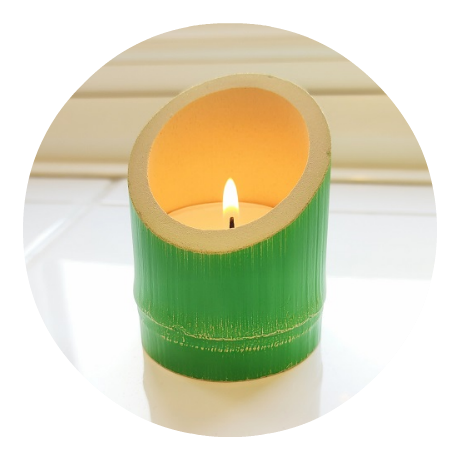 Bamboo Candle Holder