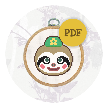 Downloadable cross stitch pattern - Leif
