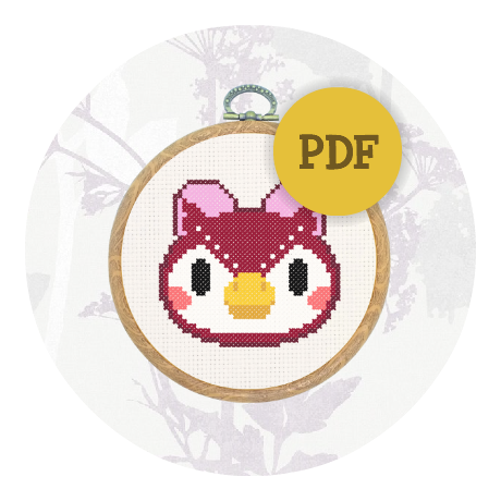 Downloadable cross stitch pattern - Celeste
