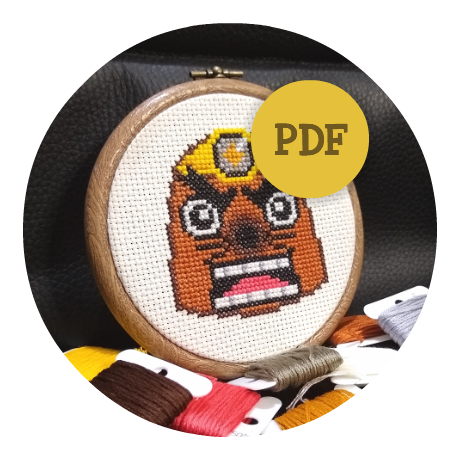 Downloadable cross stitch pattern - Resetti