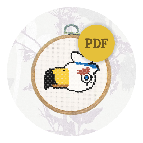 Downloadable cross stitch pattern - Gulliver