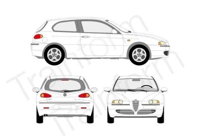 Alfa Romeo 147 Kit pellicole oscuranti 3M per vetri