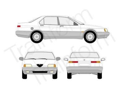 Alfa Romeo 164 Kit pellicole oscuranti 3M per vetri