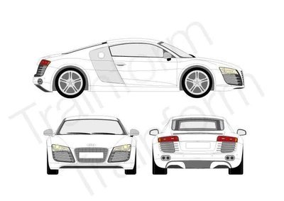 Audi R8 2008 Kit pellicole oscuranti 3M per vetri