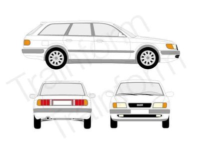 Audi 100 SW 1990 Kit pellicole oscuranti 3M per vetri