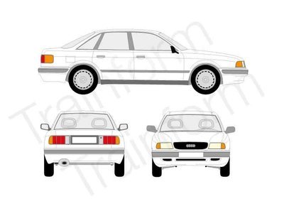 Audi 80 4P 1991 Kit pellicole oscuranti 3M per vetri