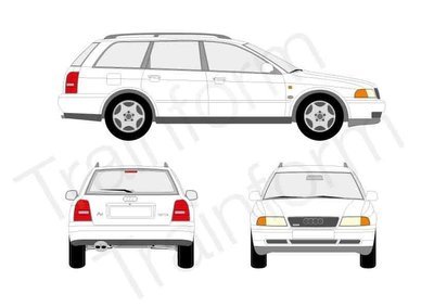 Audi A4 SW 1996 Kit pellicole oscuranti 3M per vetri