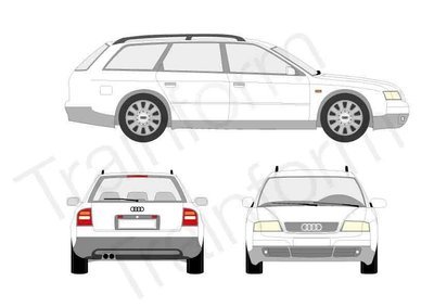Audi A6 SW 1998 Kit pellicole oscuranti 3M per vetri